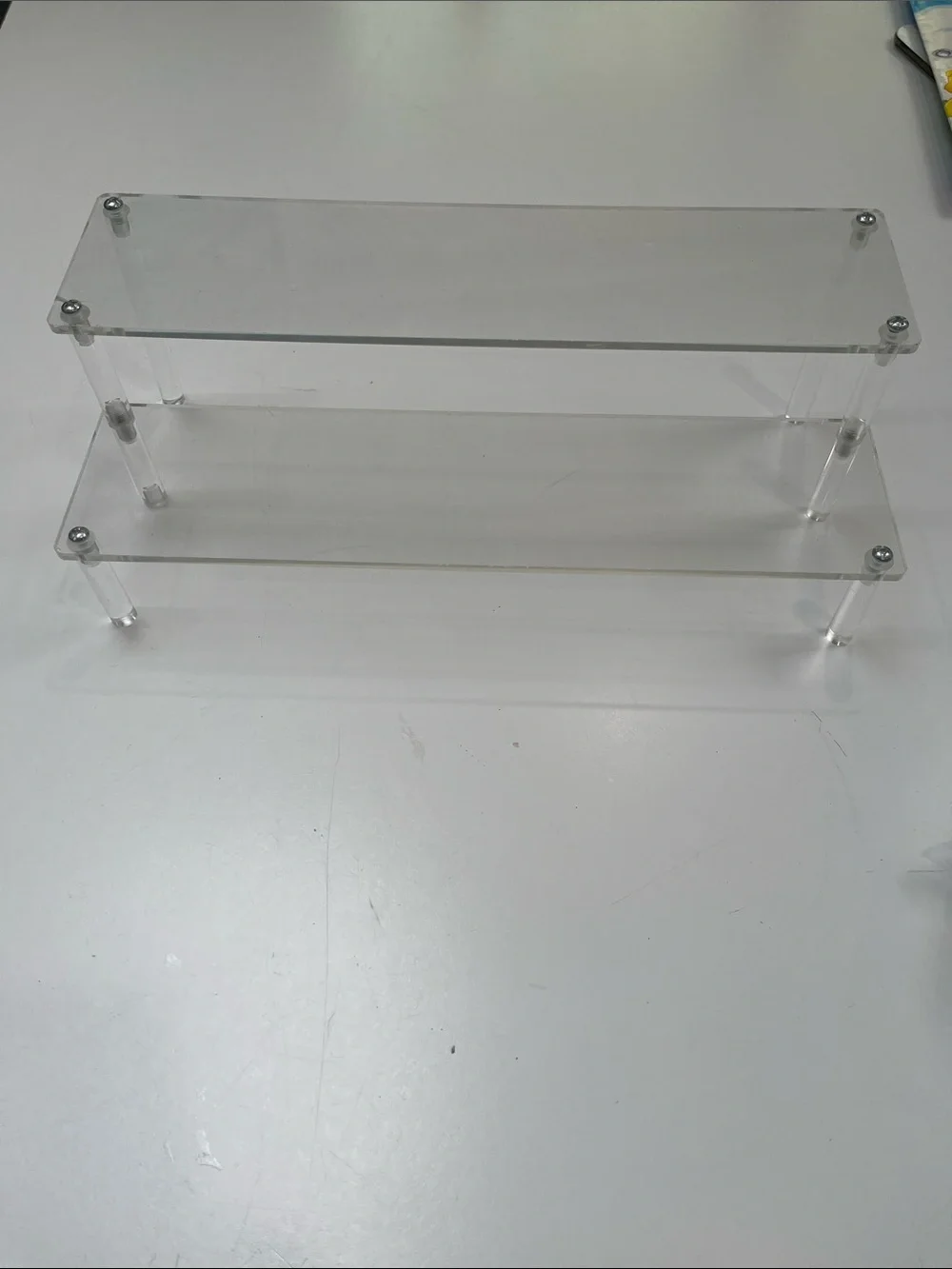 Acrylic shelf 2 Tier for display